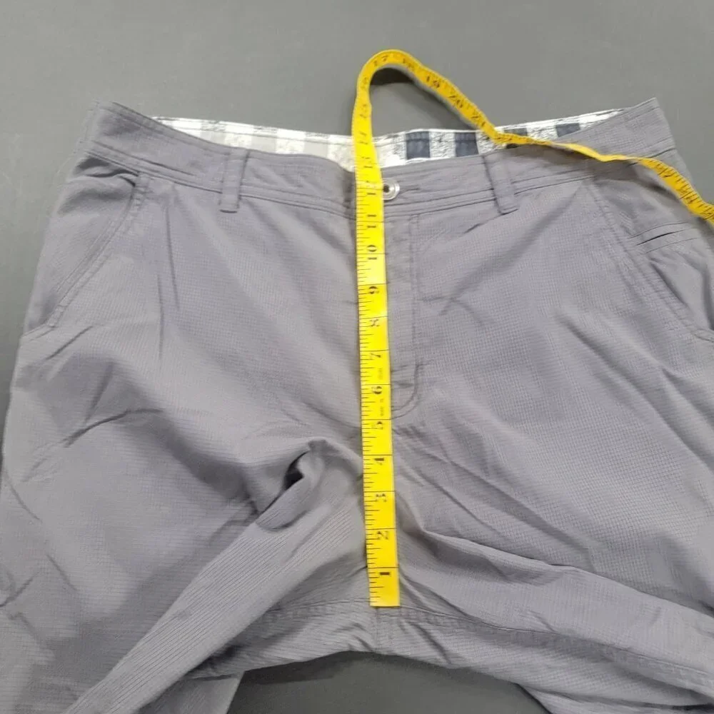 Lululemon Shorts Men's Gray Kahuna Flat Front Hybrid Chino 10” Inseam 38 Golf